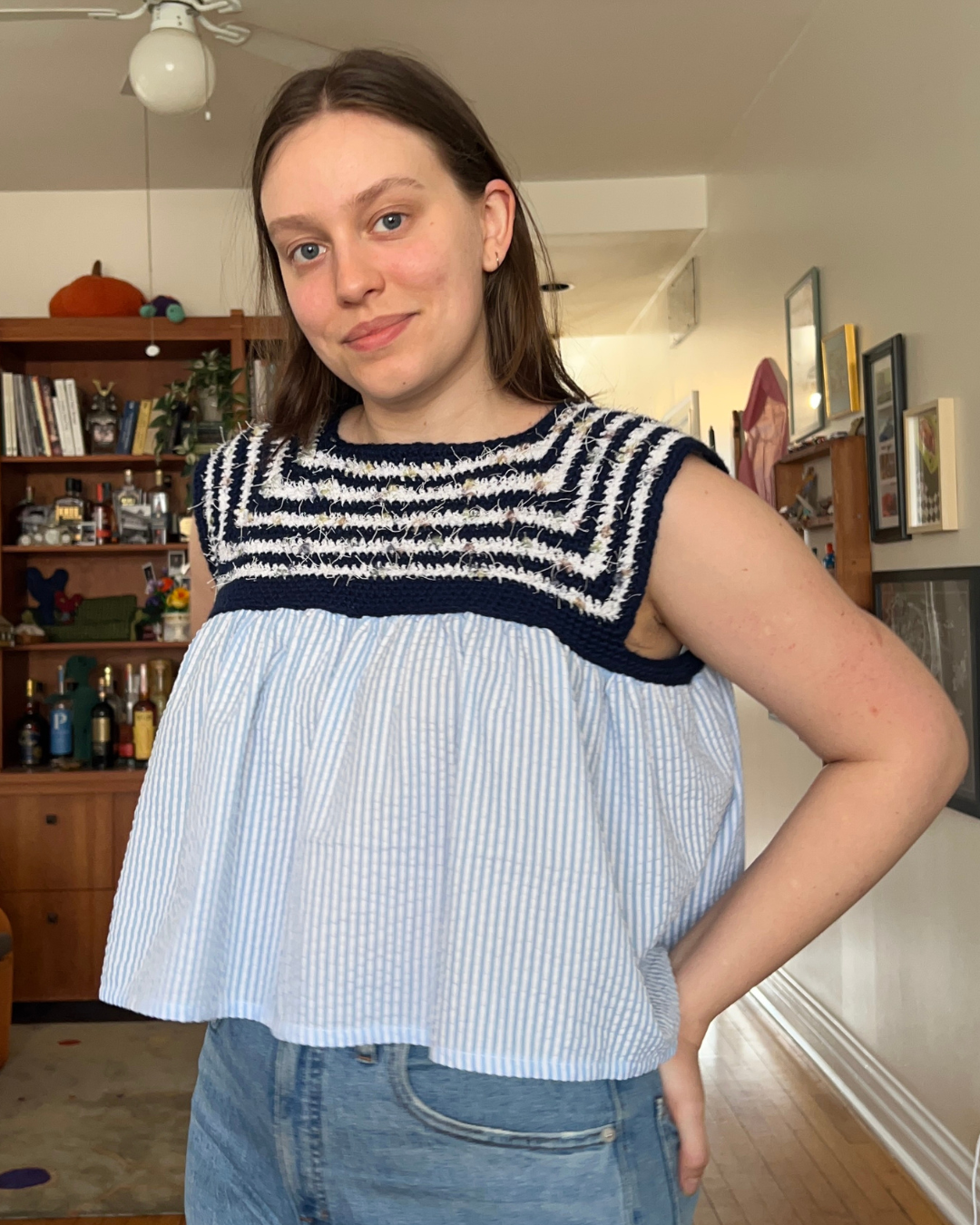 Double Stripey Top