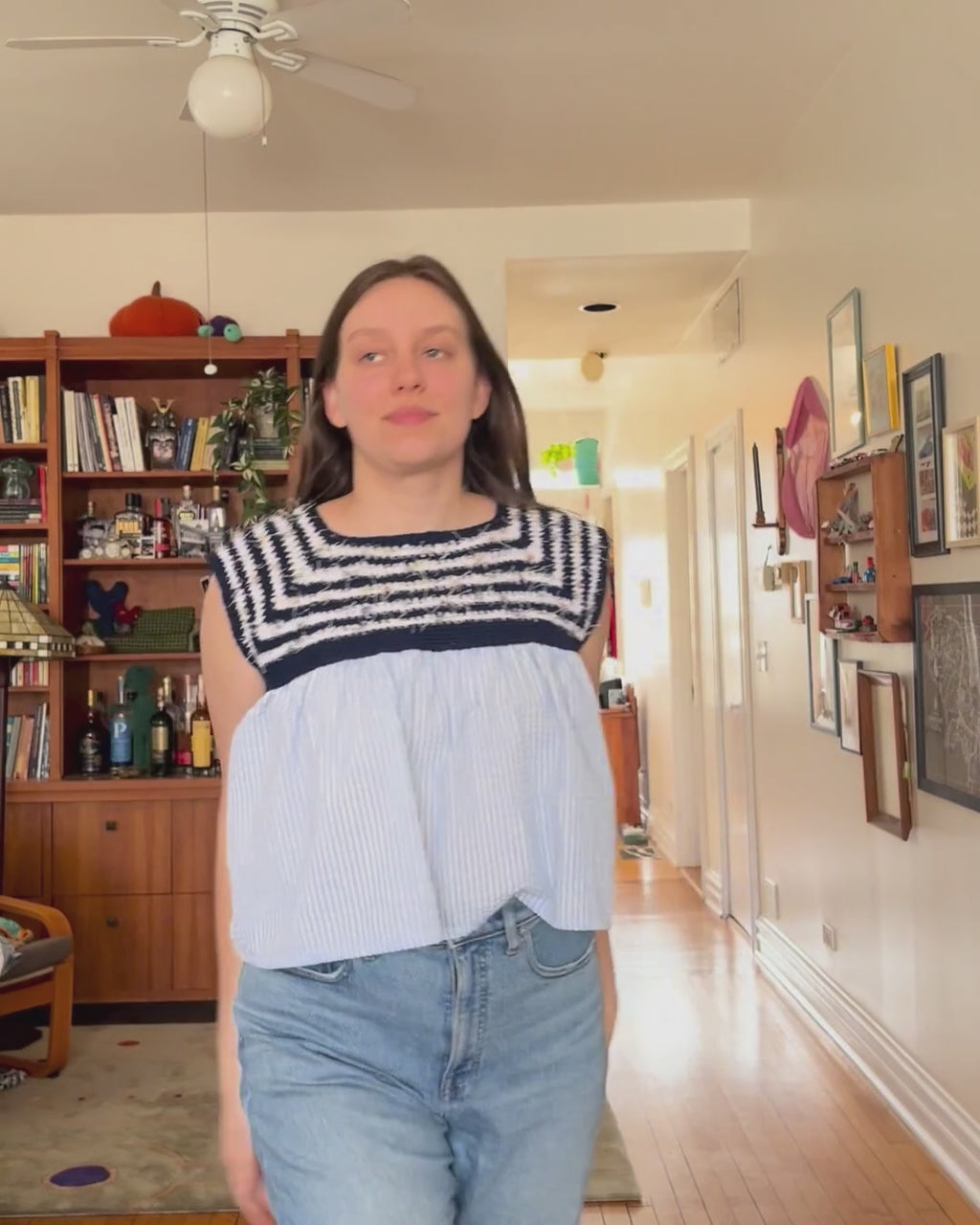 Double Stripey Top